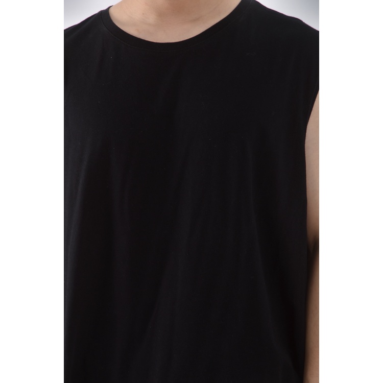 (XL) 【范姜彥豐私服】decathlon男裝運動棉質無袖背心黑色上衣二手衣, , large