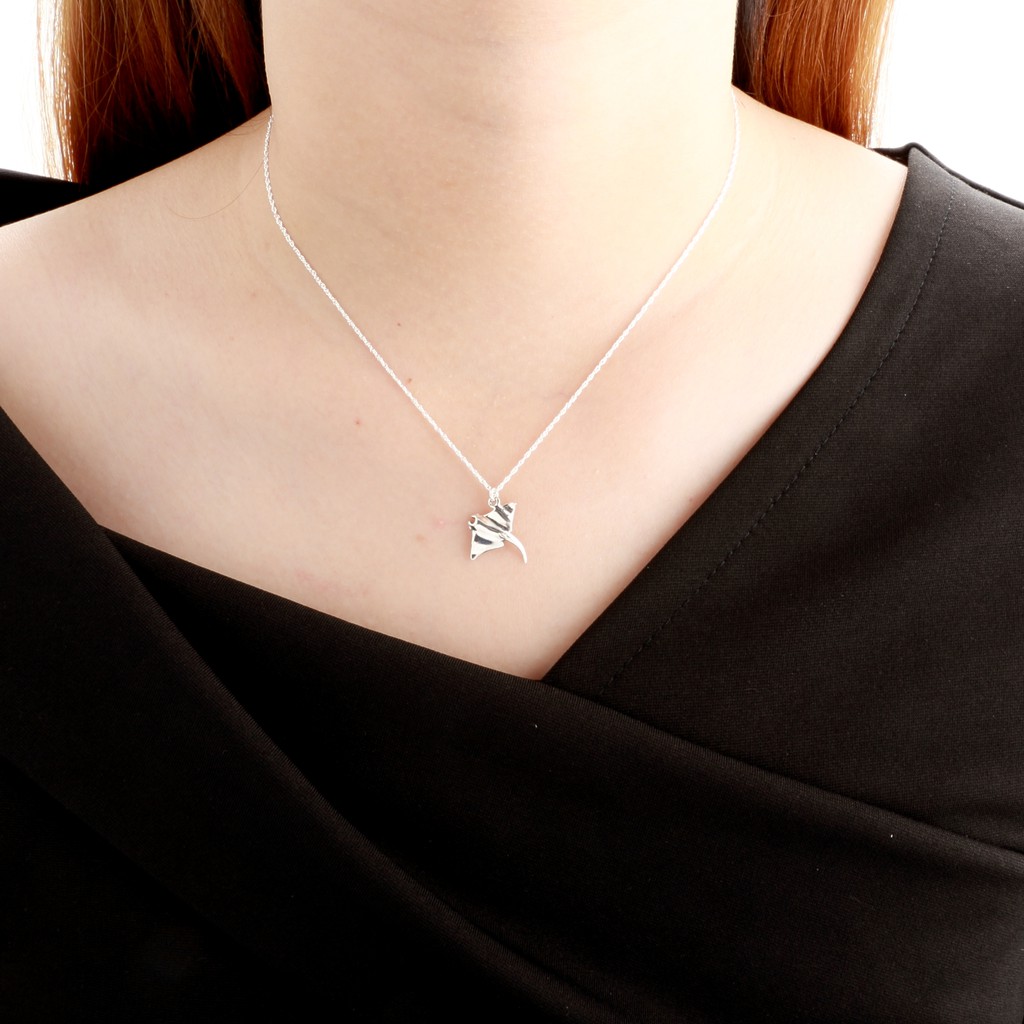 【Angel & Me】Manta Stingray s925 sterling silver necklace Birthday gift, , large