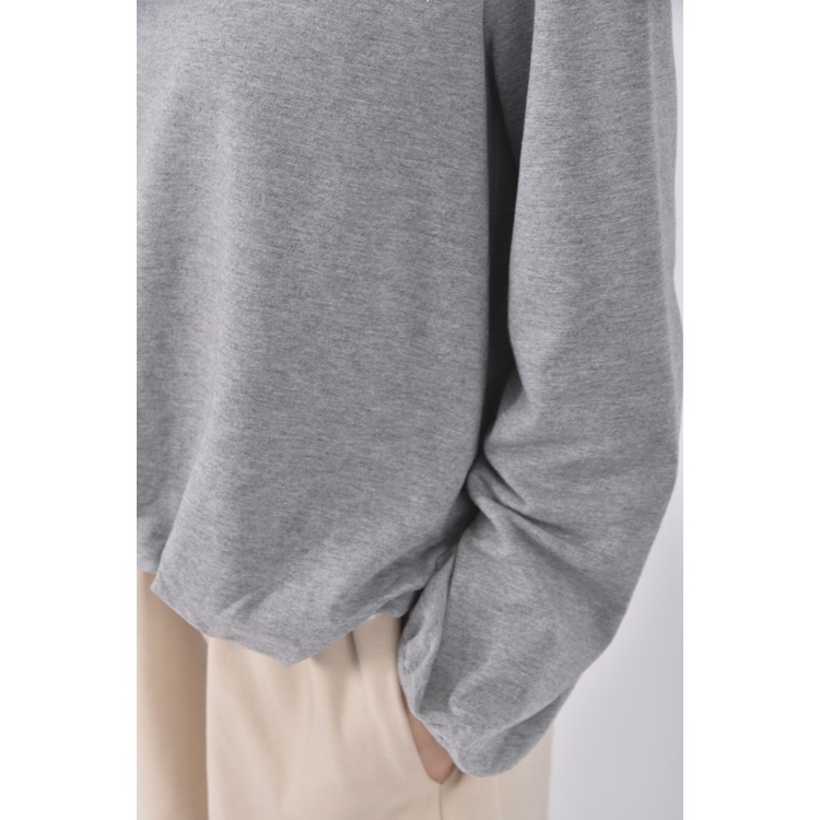 (S) 【依庭私服】cumar質感圓領灰色長袖上衣二手衣, , large