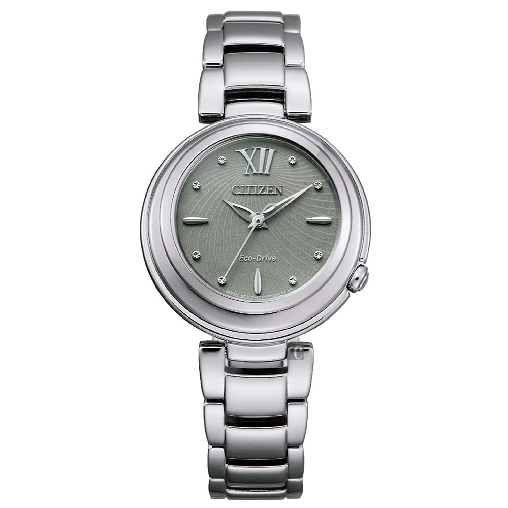 CITIZEN 星辰 L系列限量光動能優美女錶-銀/30mm EM0338-53H, , large