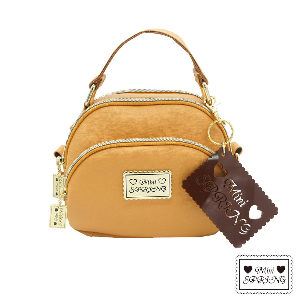 MINI SPRING-經典法式餅乾小巧包 皮質斜背包 皮質手提包 MIT台灣製造皮包 -多色, , large