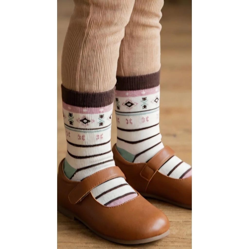 [Kaimei Cotton Industry] 10 pieces of random excellent pure cotton non-slip children's socks, forest cute pet style, animal children's socks, cartoon children's socks, cute socks, boys and girls socks, rabbit and small flowers, , large