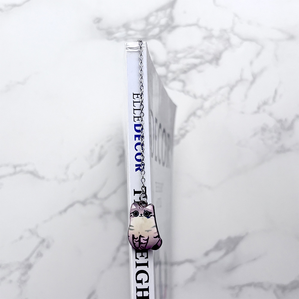 Cat Pendant Chain Bookmark, , large