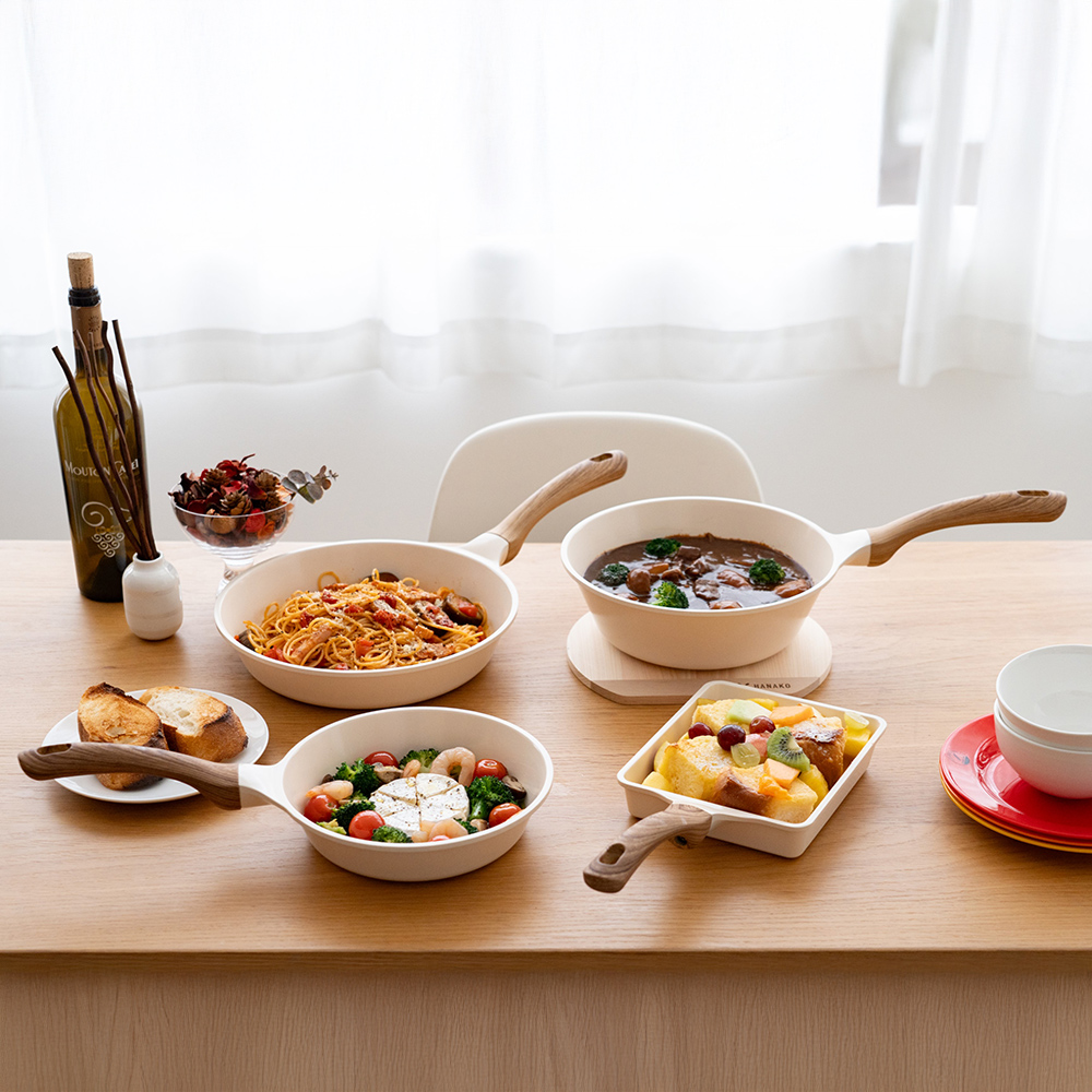 【HANAKO】日本六層陶瓷不沾鍋/玉子燒鍋(IH瓦斯爐兩用/導熱快易清洗／輕量設計), , large