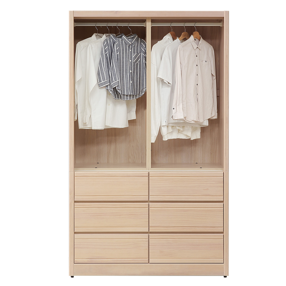 【Hampton 漢汀堡】納修洗白色4尺衣櫥 , , large