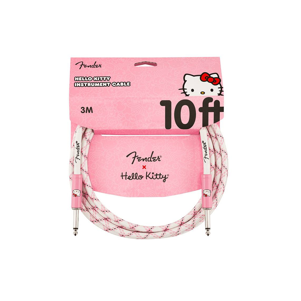 Fender x Hello Kitty White/Pink Woven Cable, , large