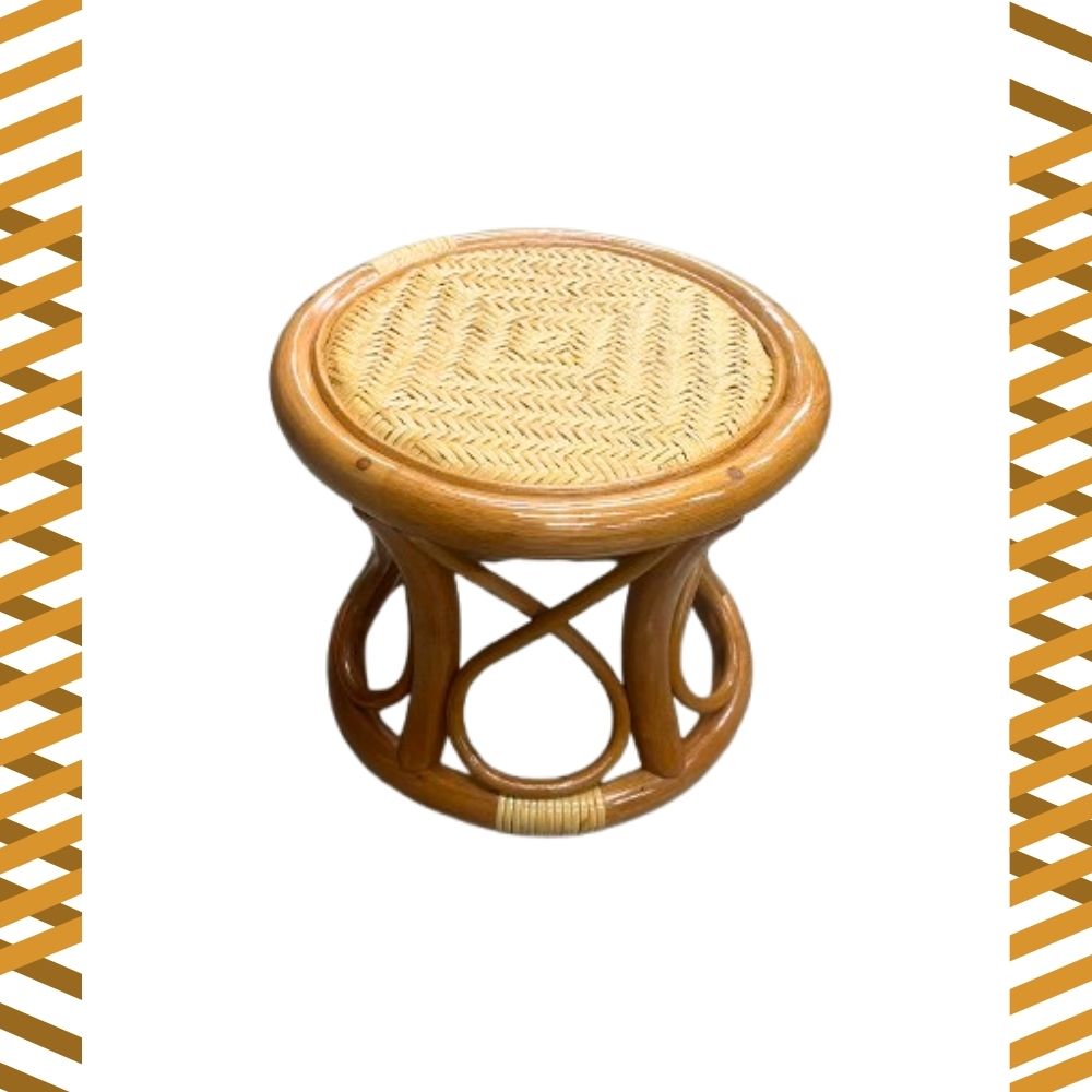 金德恩 GS MALL 藤編豉椅 小圓凳 手工編製 小椅凳 藤椅 矮椅 圓凳 木凳 矮凳 藤製椅 圓椅, , large