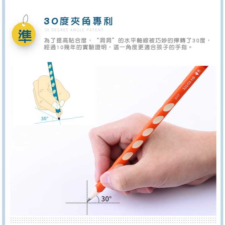 【德國天鵝STABILO】EASYgraph 人體工學思筆樂洞洞鉛筆-2支入左手HB藍綠(STB-39888-5), , large