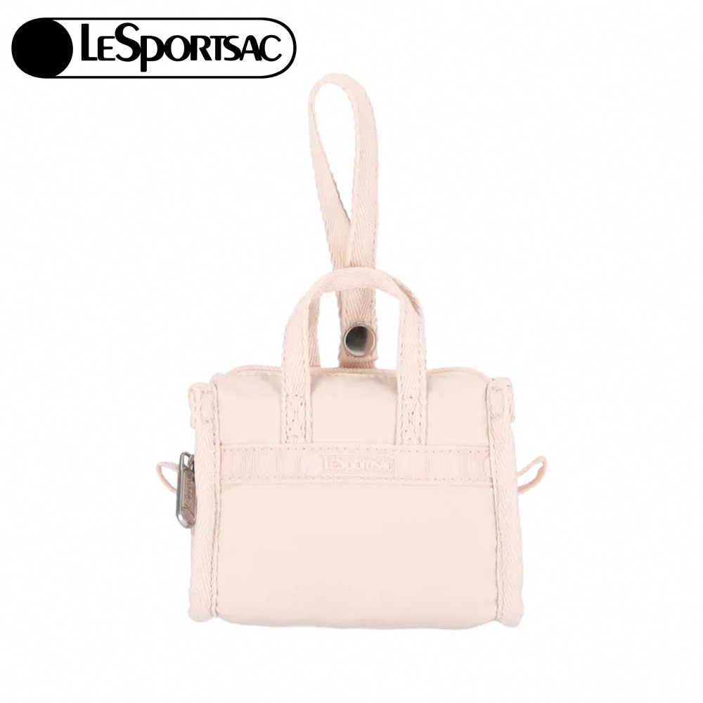 Lesportsac Weekender Charm 小吊掛飾零錢包 送禮-晨曦桃粉