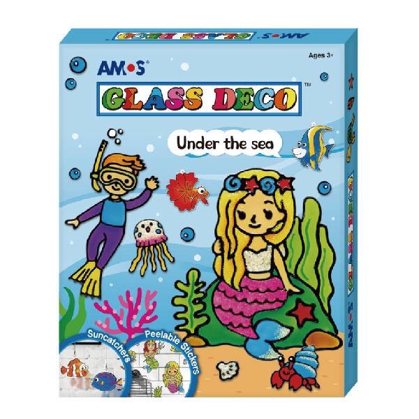 【AMOS 阿摩司】韓國原裝 7 色 10.5ML 海底世界 玻璃彩繪 創意組合 / 組 GD10P7-US, , large