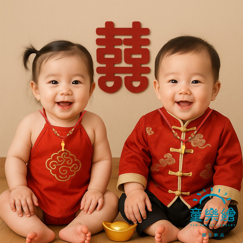 【童樂繪金飾】999黃金 迷你金湯匙吊墜 兒童編織項鍊禮盒 約重0.05錢&plusmn;0.02 (滿月送禮 寶寶周歲 彌月金飾 生日), , large