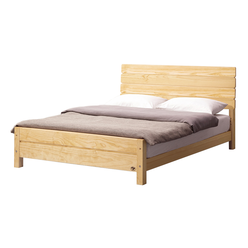 【唯熙傢俱】威爾遜松木6尺雙人床, , large