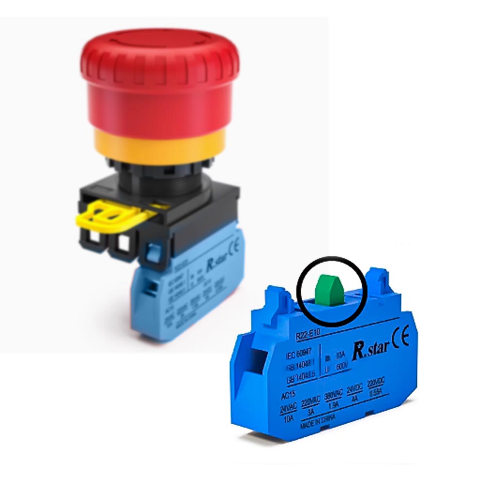 緊急停止用按鈕開關1/NO, , large