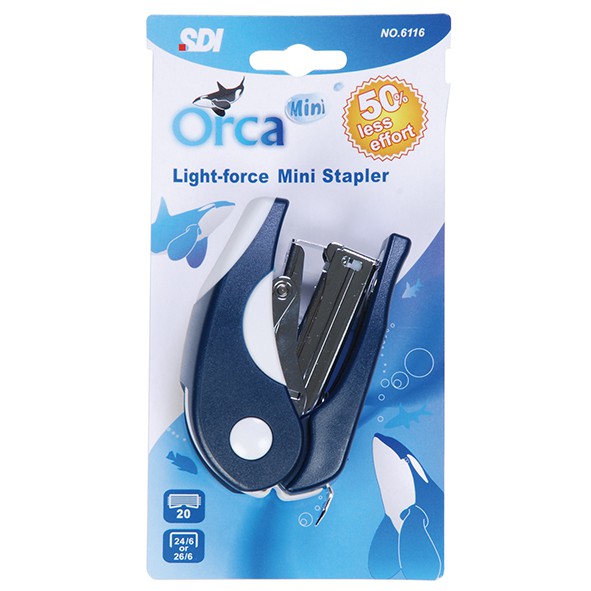 SDI手牌  Orca 迷你3號省力訂書機-多色 (6116)*不挑色, , large