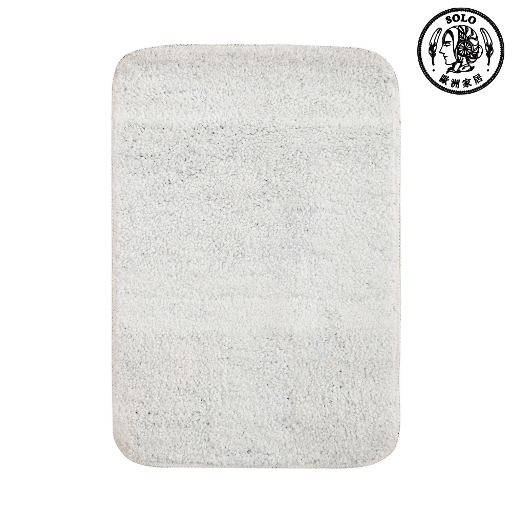 【SOLO歐洲家居】LCW Home 40x60cm 奶油白極簡防滑吸水浴室地墊 迅速吸乾濕腳, , large
