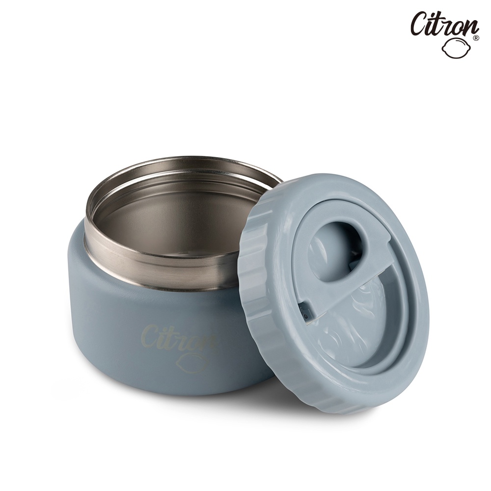 官方直營【Citron】雙層食品保溫罐_霧靄藍, , large