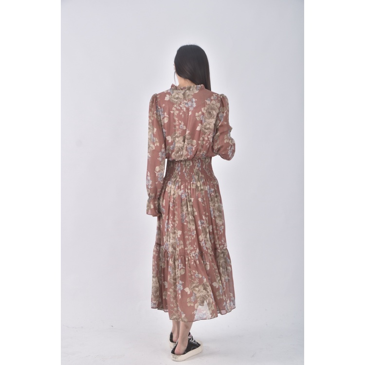 (S) moirai碎花氣質粉色洋裝二手衣, , large