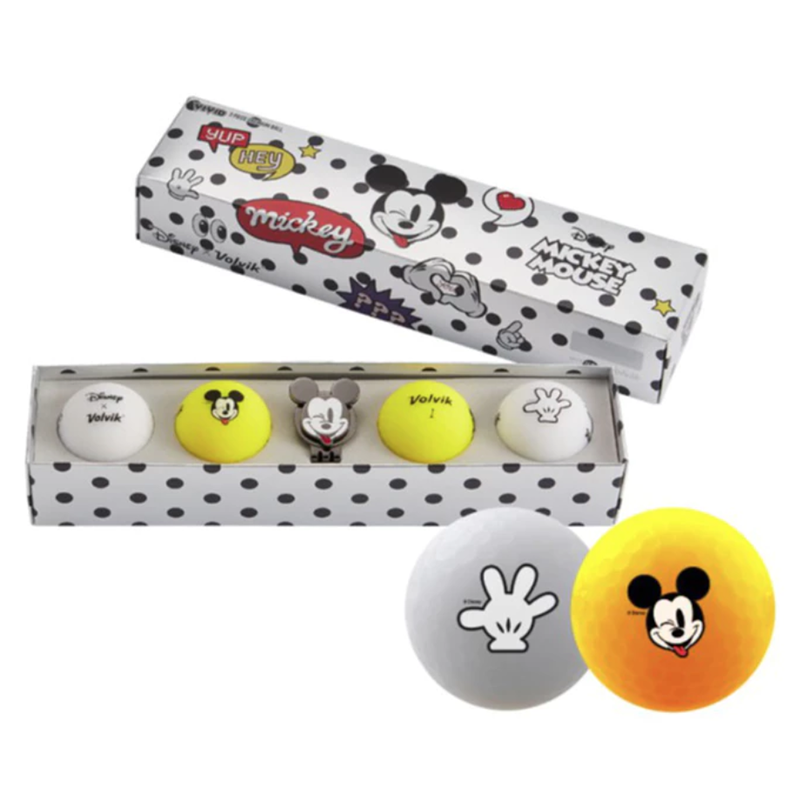 Volvik x Disney Mickey Golf Ball & Ball Marker Set, , large