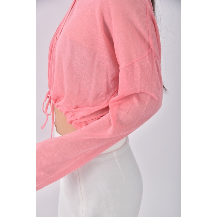 (XL) we we質感V領粉色外套二手衣, , large