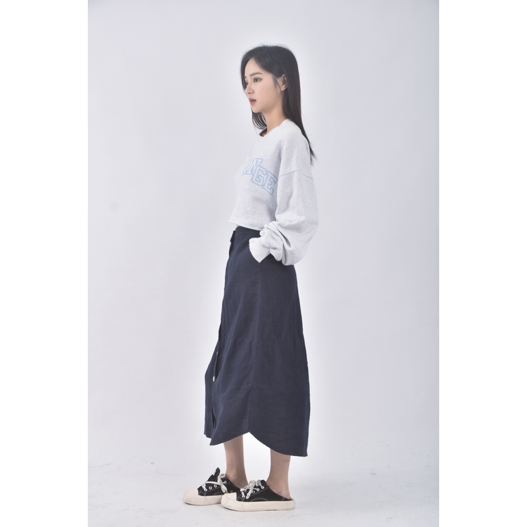 (S) vane韓牌排扣藍色長裙二手衣, , large