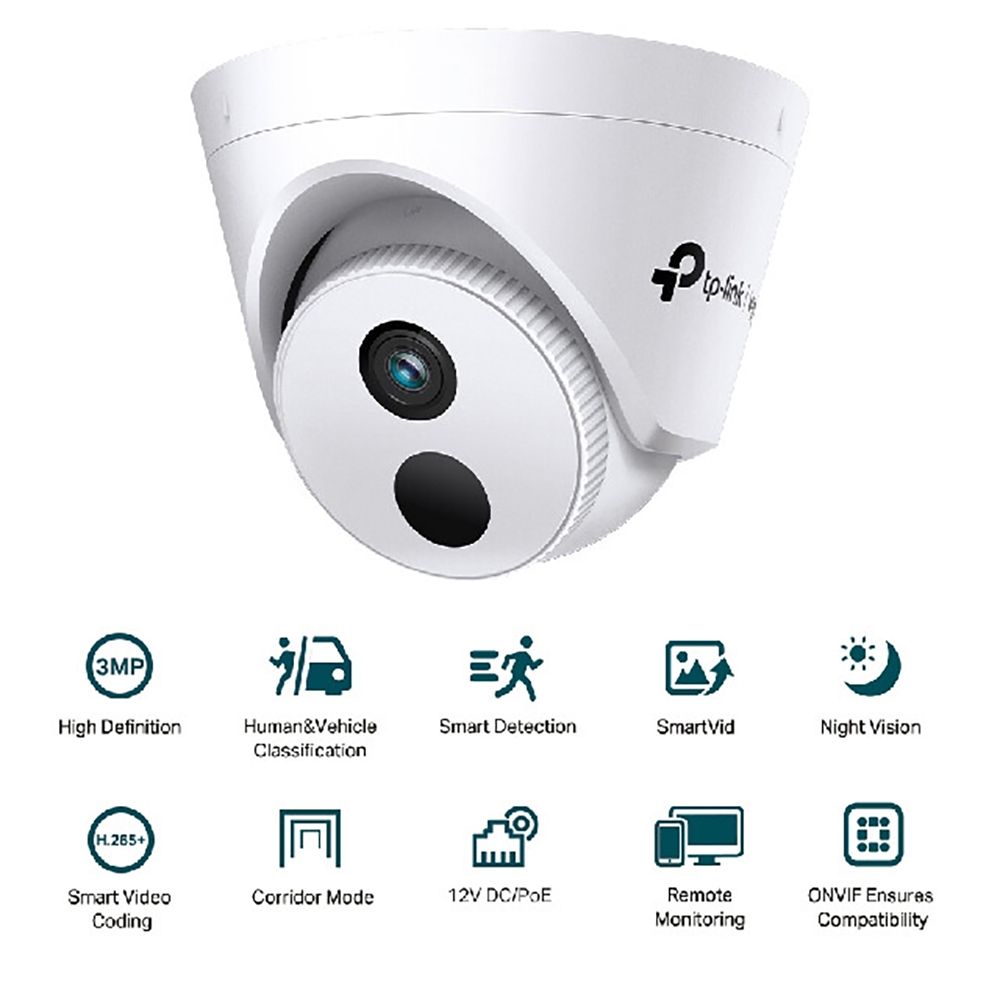 TP-LINK 昌運監視器組合 VIGI NVR1008H-8MP 8路主機+VIGI C430I 3MP網路攝影機*8, , large