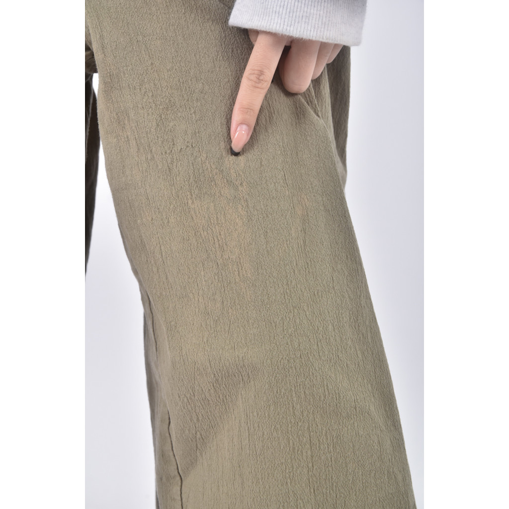 (4XL（含）以上) poly lulu高腰綠色長褲二手衣, , large