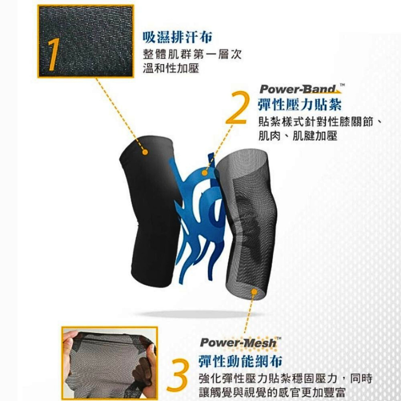 超肌感貼紮護膝-1只(CT-N15520), , large
