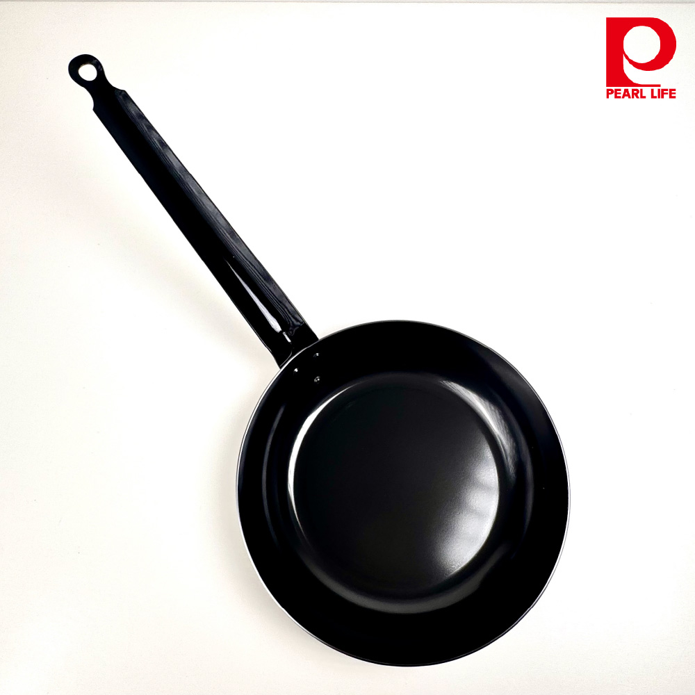 [Pearl] 燕三條 鐵炎之技  22cm 長柄平底鍋/平底鍋/鐵鍋/IH爐適用, , large