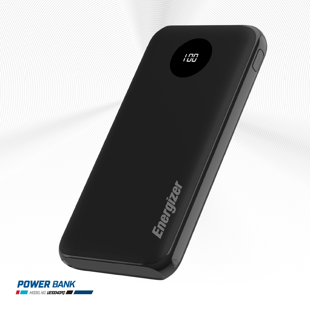 Energizer 勁量 迅閃 UE10040PQ 22.5W 快充 行動電源 黑色 10000mAh 37Wh 國際大廠 總代理公司貨, , large