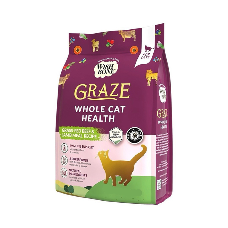 【WISH BONE 香草魔法】無穀全齡貓香草糧1.8kg-Graze 草原牛肉, , large
