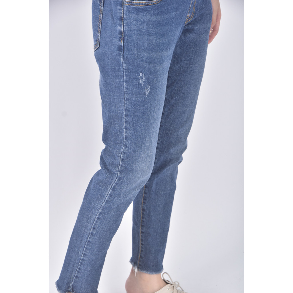 (F) band market丹寧牛仔質感藍色長褲二手衣, , large