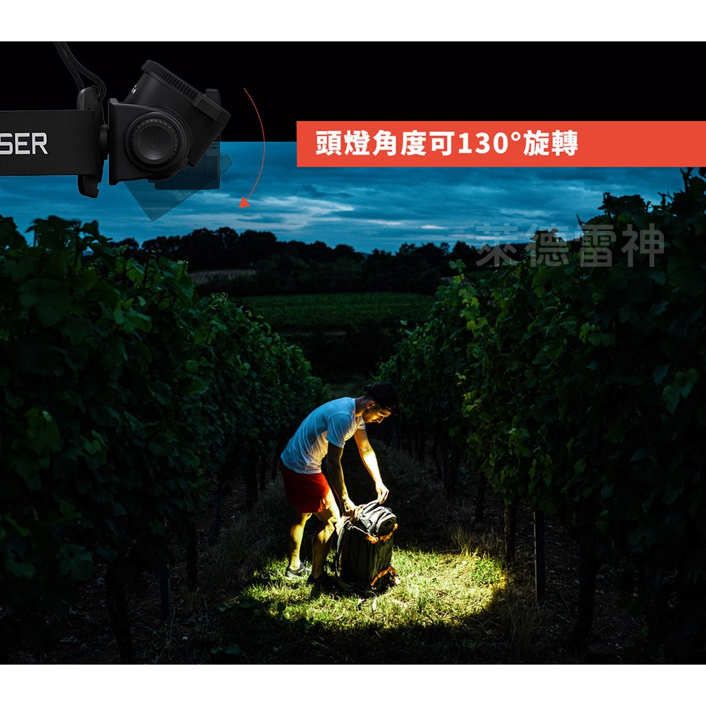 【德國Ledlenser】H7R Core 充電式伸縮調焦頭燈, , large