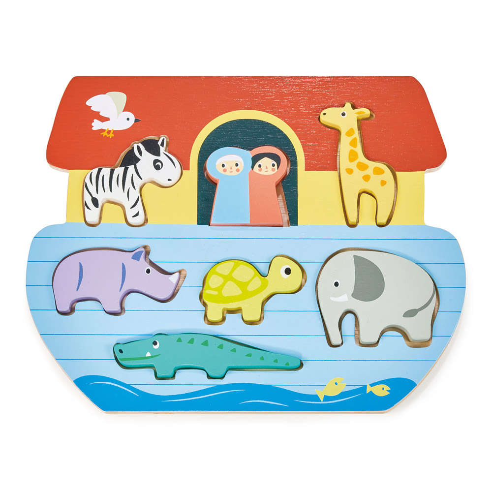 【Mentari】Shape Sorting Ark Tray, , large