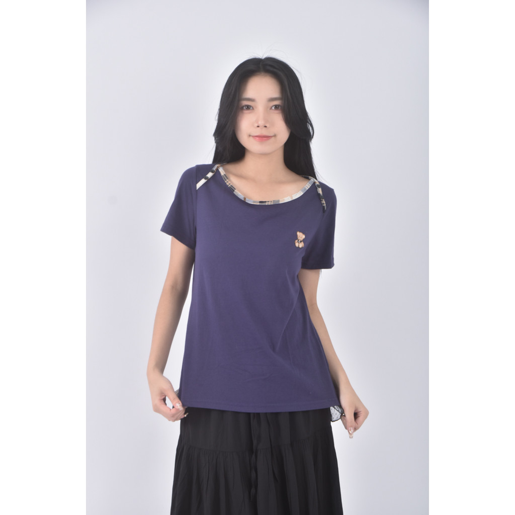 (S) kinloch anderson質感棉質小熊藍色短袖上衣二手衣, , large