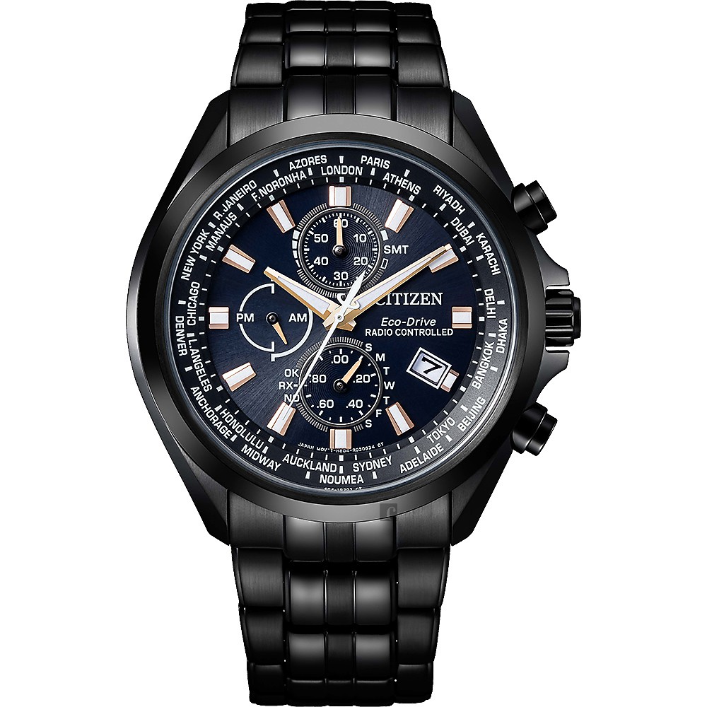 CITIZEN 星辰 廣告款光動能萬年曆電波錶-44mm  AT8205-83L, , large