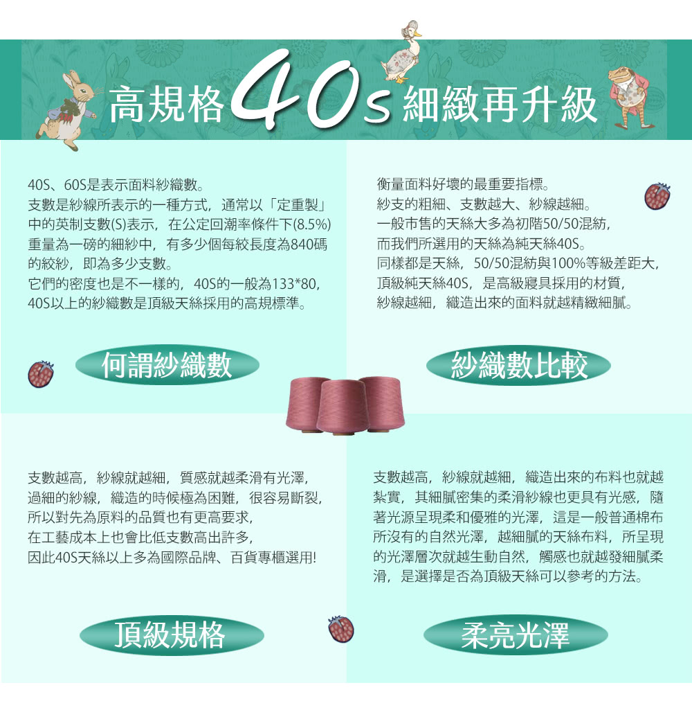 純天絲滑到回不去！ 大版印花 &times; 100% 天絲，睡感質感雙升級，天絲控、比得兔粉都瘋狂入手！  PETER RABBIT&trade; 比得兔 &times; V&A 博物館聯名 40 支純天絲｜正版授權｜多款可選 床包兩用被 4 件組，全新到貨！, , large