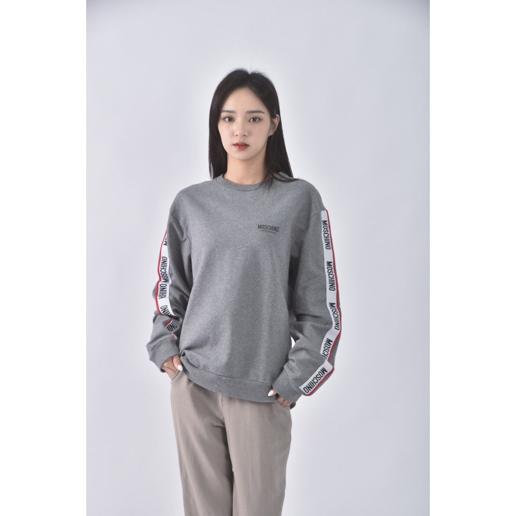 (S) moschino簡約灰色長袖上衣二手衣, , large