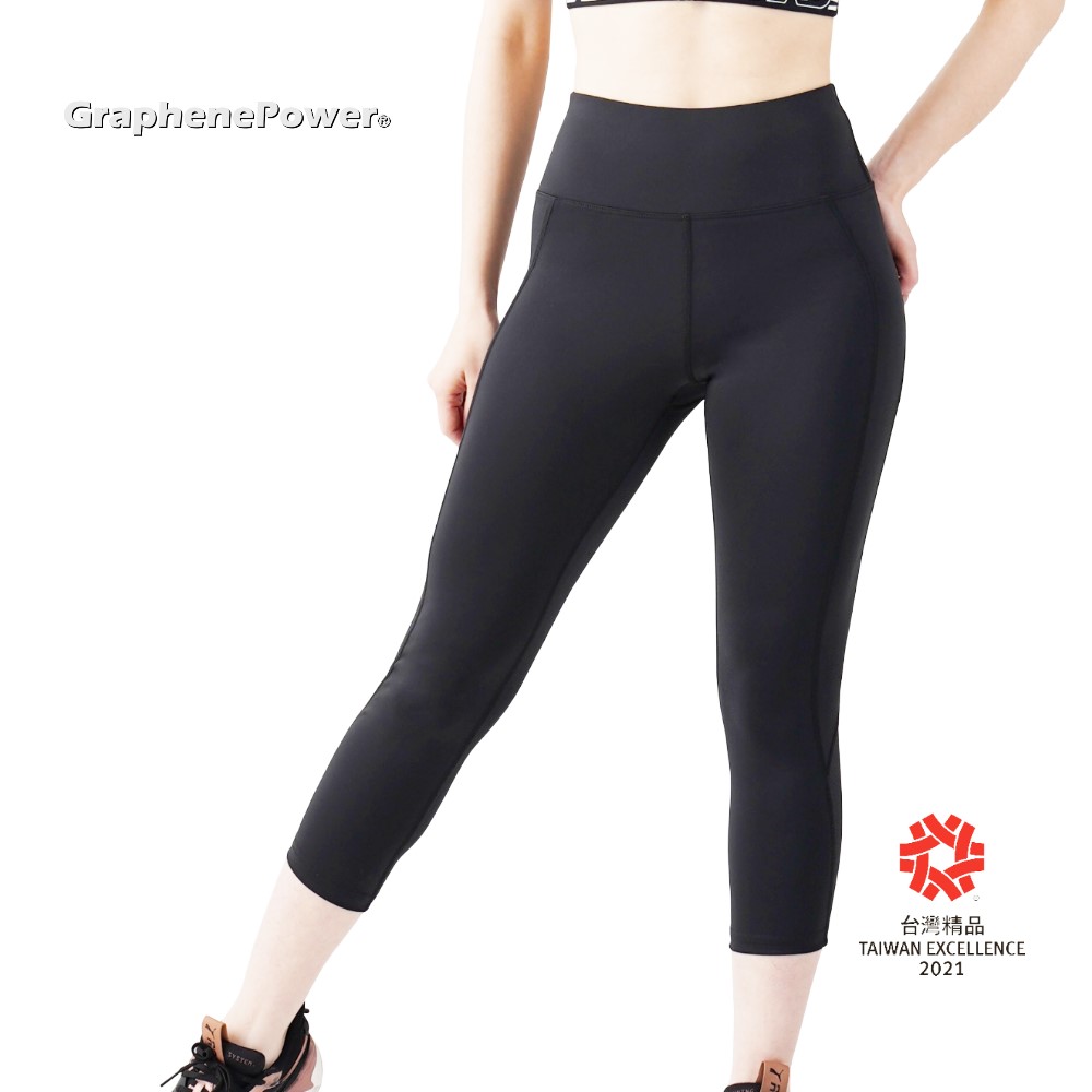 GRAPHENE 3/4 SHAPING LEGGINGS / S, , large