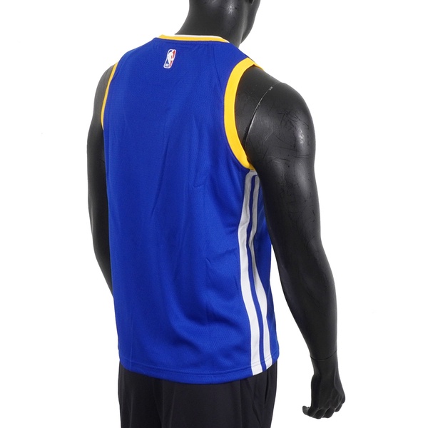 Nike NBA 青少年 球衣 籃球背心 背心 V領 勇士 藍黃 [WZ2B7BZ2B-WAR], , large