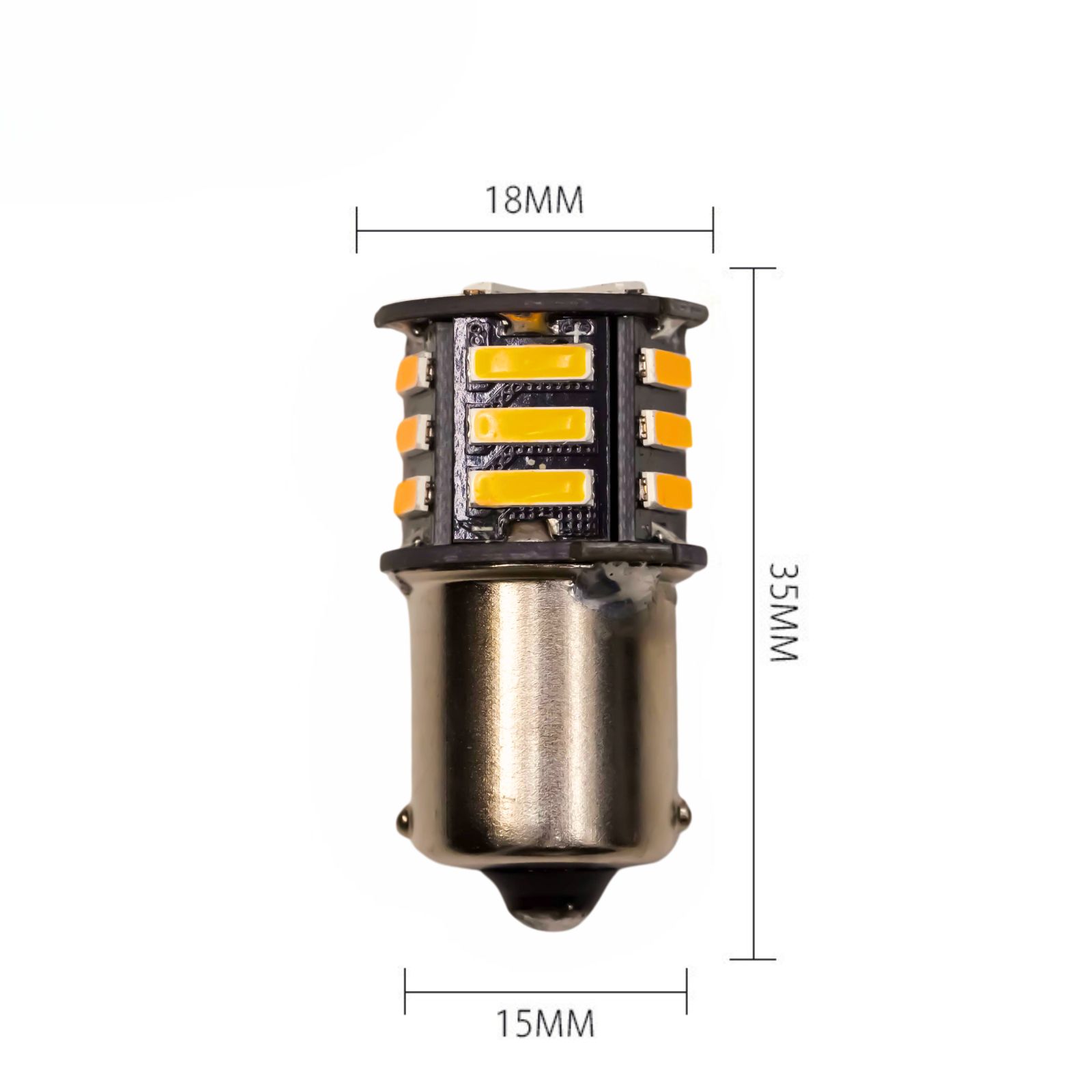 [PA LED]  1156 P21YW BAU15S 21SMD LED Orange(Yellow), , large