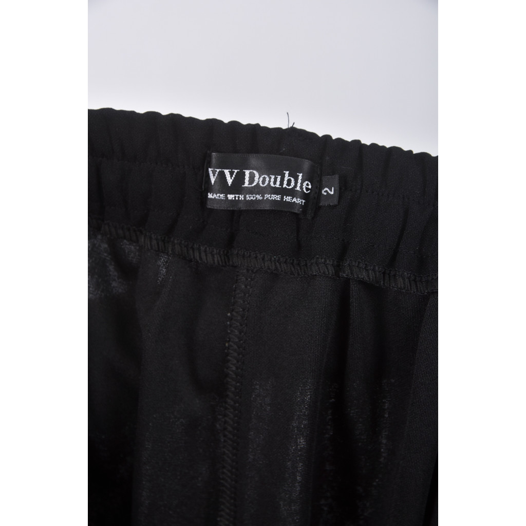 (2XL（含）以上) vv double高腰質感西裝黑色長褲二手衣, , large