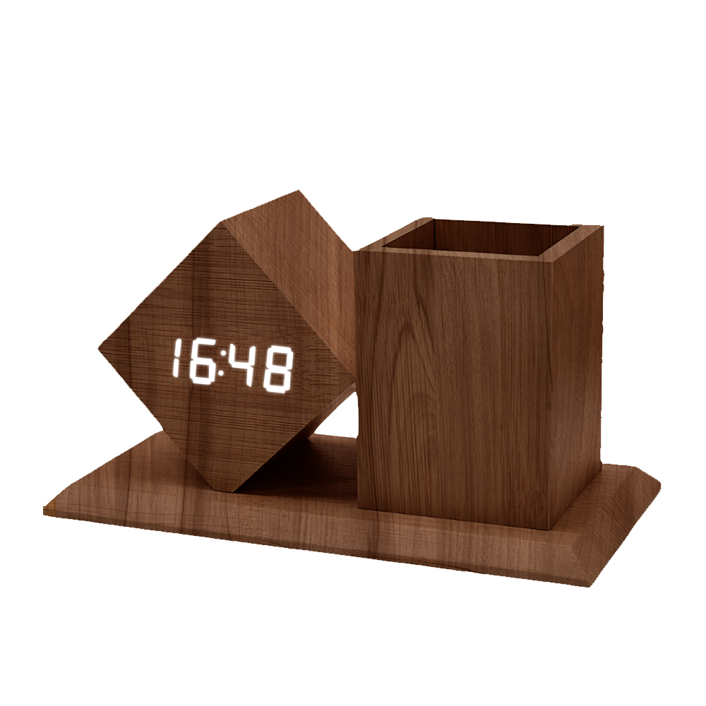 led-clock-pen-holder-walnut, , large