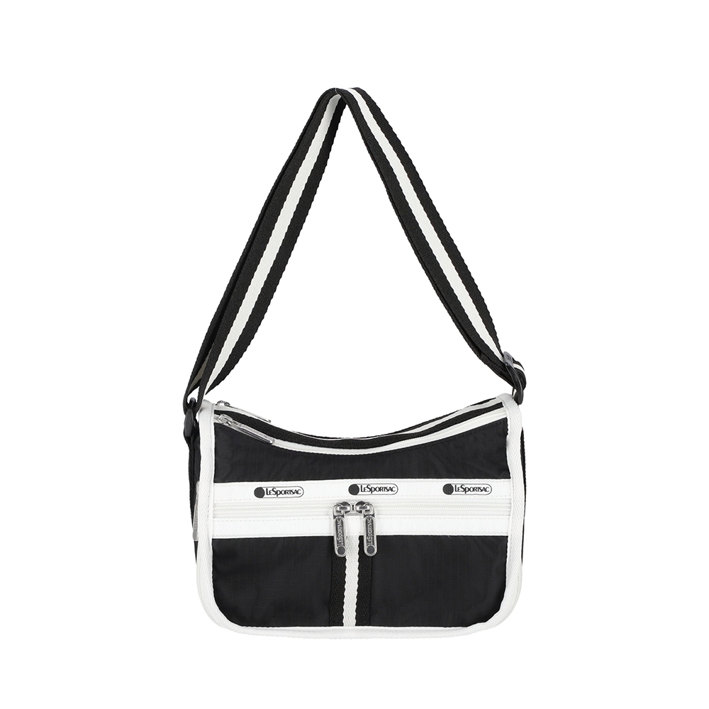 |快速出貨|Lesportsac Small Everyday Bag 小型斜背包 -滾邊夜幕黑, , large