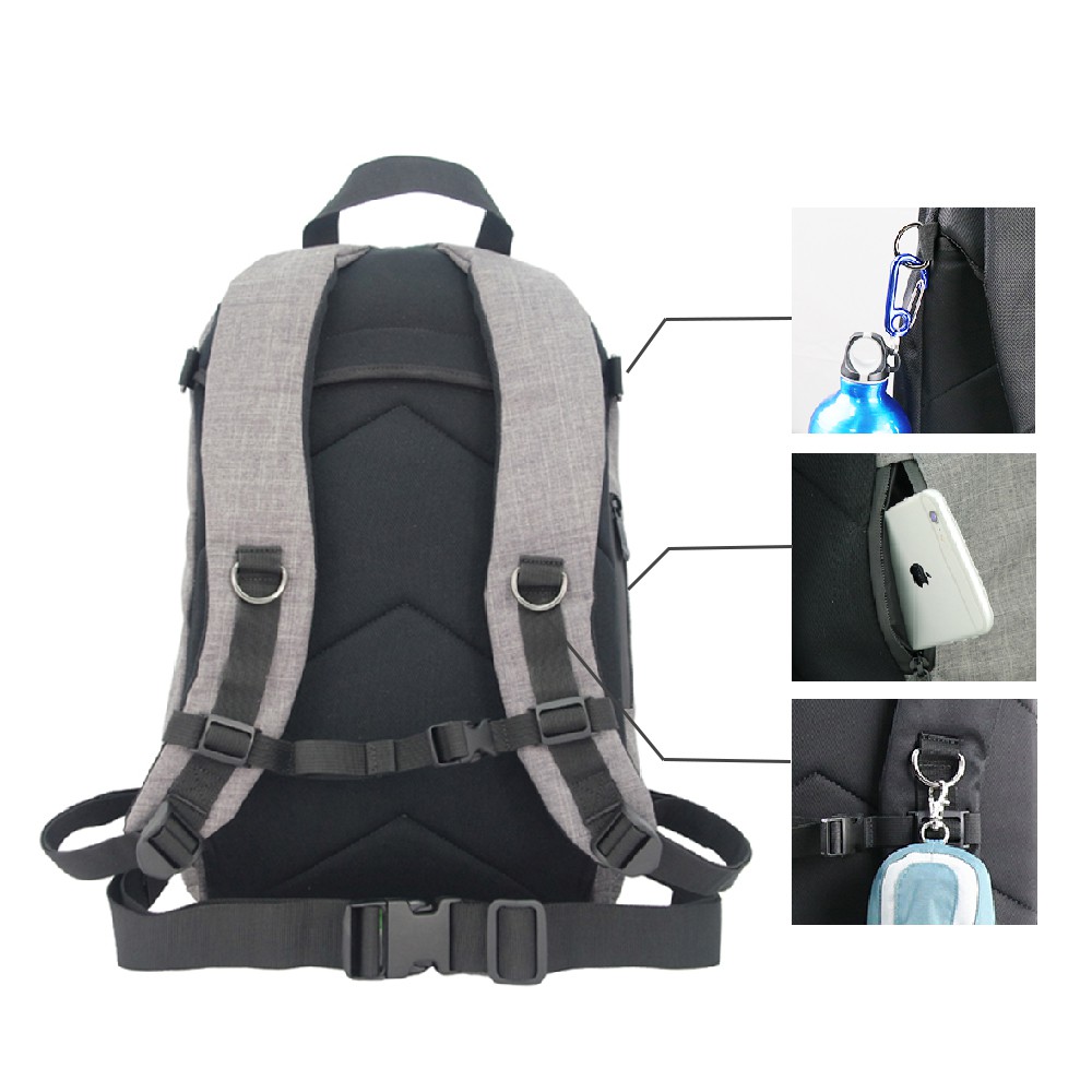 【Niche 樂奇】圓桶型防水後背包 相機包 攝影包 15.6吋筆電包 大容量 24L N-5204, , large