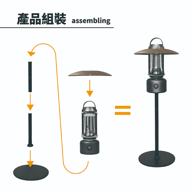 【Treewalker 萊茂】輕奢燈塔露營燈 (隨機出貨), , large