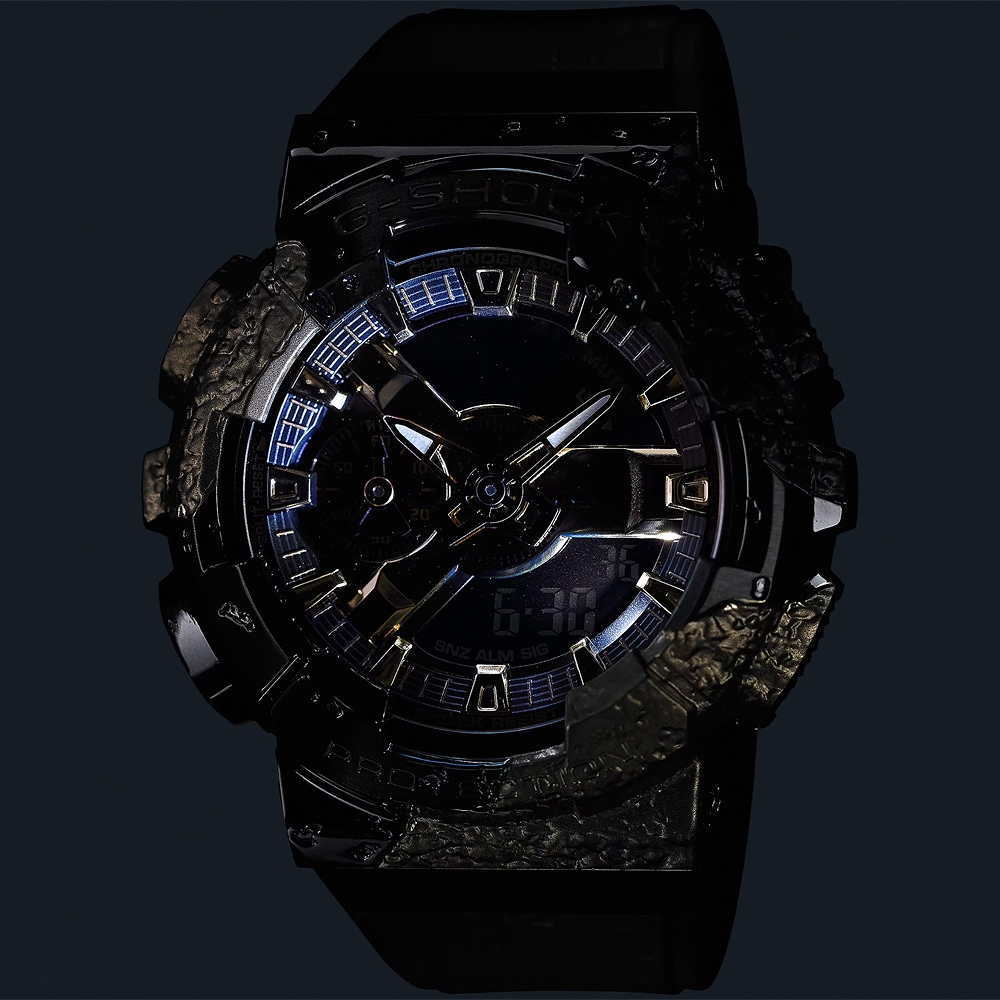 CASIO 卡西歐 G-SHOCK 40 週年探險家之石系列 雙顯手錶 GM-114GEM-1A9, , large