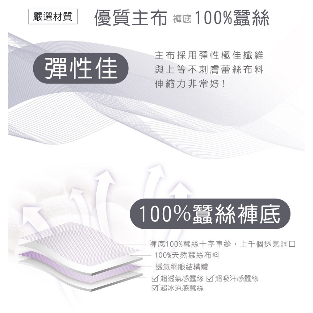 【K's凱恩絲】鏤空蕾絲有氧蠶絲丁字褲-紫、白、黑色, , large