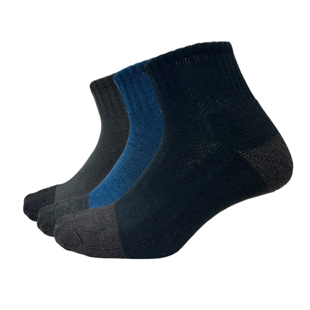 【BVD】石墨烯1/2乾爽氣墊男襪-加厚-4入-B582 襪子/短襪/除臭襪, , large