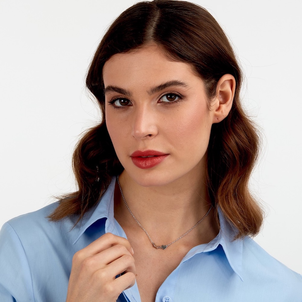 【MORELLATO】Talismani 不鏽鋼心躍蝶舞項鍊 SAUN32, , large