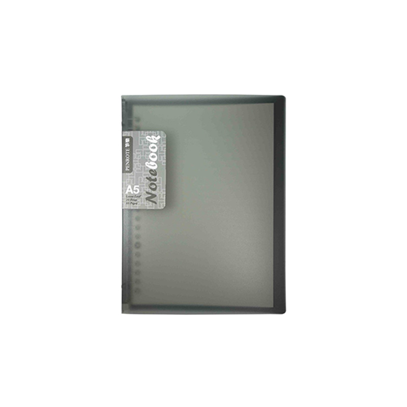 【PENROTE 筆樂】A5-20孔活頁筆記本 灰, , large